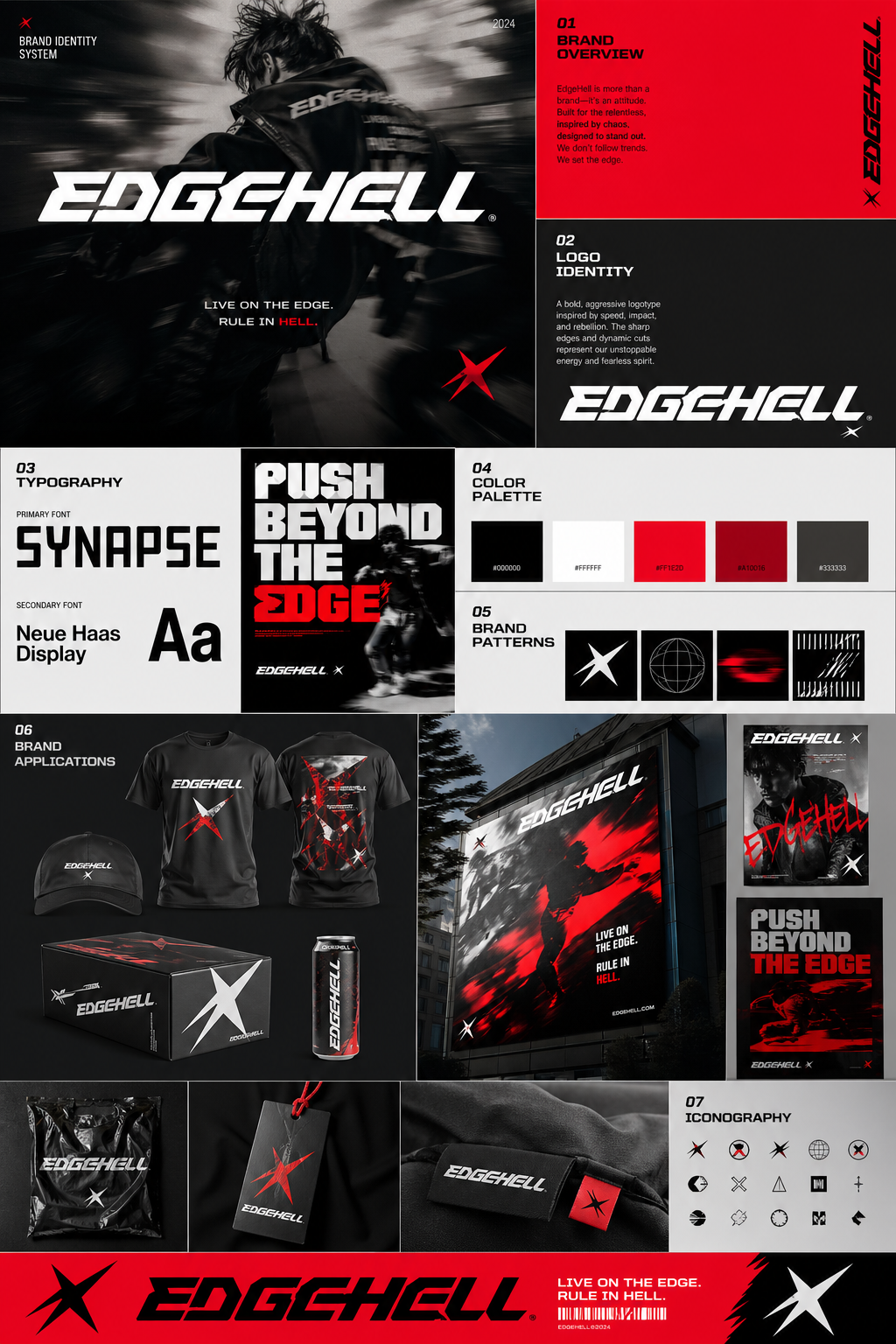 EDGEHELL — brand identity system